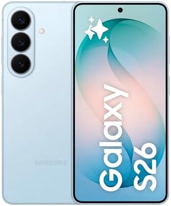 Samsung Galaxy S26 Smartphone AI, 256GB, 3 anni di Garanzia, Processore Avanzato, Assistente Foto, Creative Studio, Camera 50 MP, 4300 mAh, Sky Blue [Versione italiana]