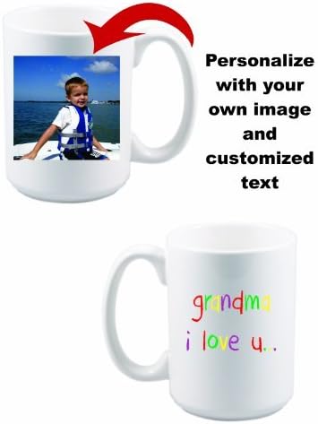 Custom Personal Snapshot Photo Mug - 15 oz