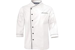 Uniformates Langarm Kochjacke für Damen und Herren einheitliches Kostüm für Catering Caterer und kulinarische Profis