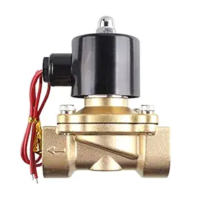 Parijata Brass solenoid valve 1 inch for industrial water purifier, irrigation, overhead tank, Normally closed type sv 220V AC