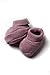 Produktbild Erstlingsschuhe / Strickschuhe / Babyschuhe / Babyschühchen aus 100 % Baumwolle für Neugeborene, Aubergine - Tricot MINUTUS
