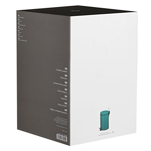 Premier Housewares Treteimer, 3 l, 26 x 17 x 23 cm, türkis - 3