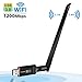 Produktbild EZCAST WiFi Adapter 1200Mbps, 5G/2.5G Dualband Wireless WLAN Stick, USB 3.0 AC WiFi Dongle für Desktop Laptop PC Unterstützung Windows XP/7/8/10, Mac OS, Linx 2.6X
