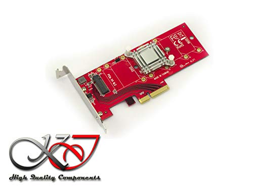 Kalea Informatique - Tarjeta controlador alta velocidad PCIe x4 Type PCIe 3.0 para SSD M.2 tipo PCIe 3.0 x4 NVMe o pcie-ahci M2 - con alimentación High Power + Radiador de refrigeración