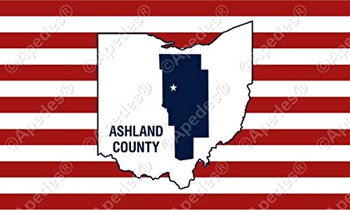 Ashland County Ohio - Adhesivo para Tablet (3 x 5 Pulgadas)