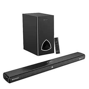 (Renewed) Zebronics Zeb-JUKEBAR 9001 PRO Dolby, 120W Multimedia soundbar with subwoofer Supporting Bluetooth, HDMI(ARC), Optical Input, AUX,USB, Dolby Digital Plus and Remote Control (Black)