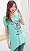 Bearsland Women's Breastfeeding and Nursing Ice Silk Summer Top Green UK Size 14-16