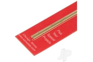 K&S KS 12" Square Brass Bar 1/16" (Pk2) (KS815049)