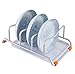 Produktbild Space Aluminium Pfanne Abdeckung Rack-Typ Schüssel Abtropfbrett mit Wasserschale Küche Mehrzweck-Lagerregale abnehmbare Ablaufrahmen Silber