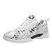 Produktbild Jorich Herren Schnürer Laufschuhe Sneaker Outdoor Mesh Low Top Freizeitschuhe Fitnessschuhe Sportschuhe Turnschuhe Atmungsaktives (Weiß, EU:39)