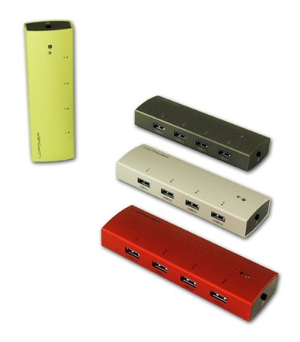LC-Power LC-HUB-EX4A-ALU externer USB 3.0 Hub (4-Port) aluminium/schwarz - 5