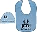 Price comparison product image Jedi in Training Baby Feeding Bib & Beanie Hat/Cap - 3 - 6 Months - Blue