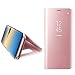 Produktbild Ouneed Luxus Smart Window Sleep Wake Up Flip Leder Stand Halter case für Samsung Galaxy Note 8 (Roségold)