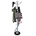 Hapilife 15 Hanging Hook Traditional Floor-Standing Hat and Coat Stand With Marble Base - Multiple Colour (Blue)