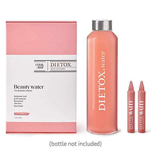 Dietox Beauty Water | Tratamiento Antiedad de 20 Días en Ampollas Solubles Monodosis Bebibles | 20 x 10ml