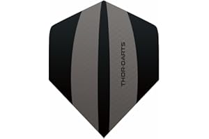 THOR-DARTS Exclusiv-Line: F3 Farts Flights HD-240" diversen Farben, F3 Dart Flys extra lange haltbar, 120 micron (9/15/30 Stück (set da 3/5/10)) blau-schwarz-weiss-rosa-grigio-arancione