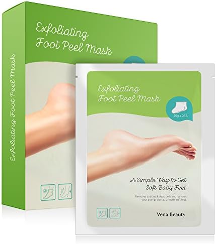 2 Pairs Exfoliating Foot Peel Mask For Soft, Smooth Feet- Peeling Away Calluses &amp; Dead Skin cells - Get Soft foot in 1-2 Weeks