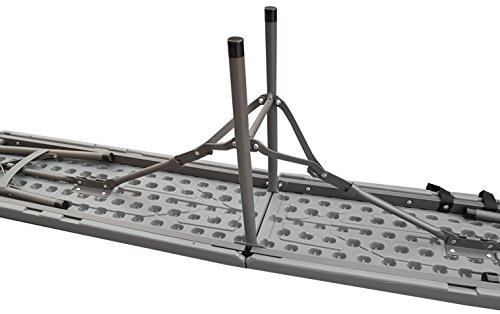 osoltus Gartenmöbel Camping Party Bierzeltgarnitur 1 x Tisch 2x Klappbank Kunststoff grau 183x76cm - 5