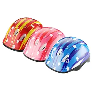 KAWN Kid Helmet Bike Bicycle Skateboard Scooter Child Boys Girls and Stunt Red