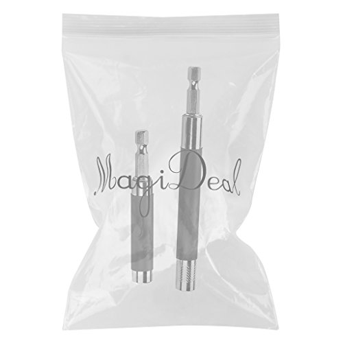 MagiDeal 2 Stück Magnetischer Sechskantschaft Schraubendreher Bithalter 1/4 “ Hex Bohrfutter - 2