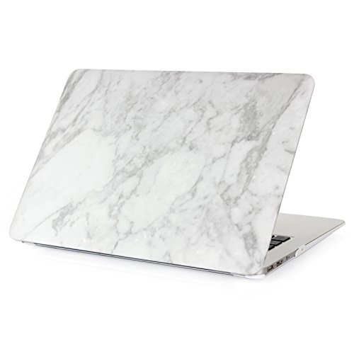 Macbook 12 Inch New Hülle(A1534),SongNi® Rubber Coated for MacBook White Marble Pattern Rubber Coated Hard Shell Cover Protector for Macbook 12 inch with Retina display(Marble-White) - 3