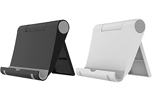 ZKSXOA 2 Stück Handy Ständer Faltbar,Verstellbarer Handy Halterung Tisch Kompatibel,Geeignet für Smartphones, Mini-Tablets usw