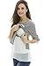 Bearsland Women's Long Sleeves False 2 Pieces Breastfeeding and Nursing Top Gray UK Size 10-12
