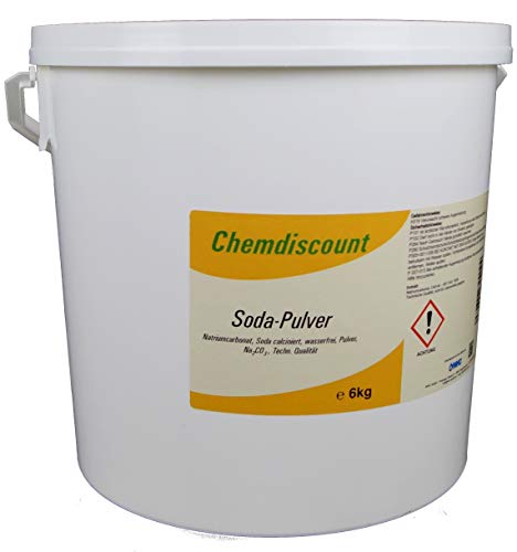 Preisvergleich Produktbild Chemdiscount 6kg Soda Pulver (Waschsoda Natriumcarbonat Na2CO3 Soda leicht), techn. Qualität