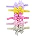 Baby Headband, HBF 15Pcs Multi-Coloured Bow Baby Girl Headband Elastic Headband for Girl (2)
