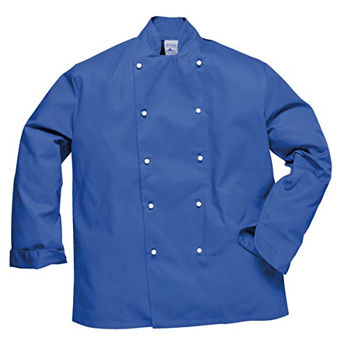 Preisvergleich Produktbild PORTWEST C834RBRXS C834-Somerset Kochjacke, royalblau, XS
