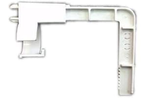 Regiplast 301152 Equerre de soupape + Clips pour réservoir eurofutura 600 Avant 2000, Blanc