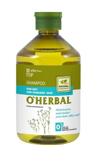 Elfa Pharm O'Herbal Shampoo For Dry And Damaged Hair With Flax Extract 500Ml by Elfa Pharm