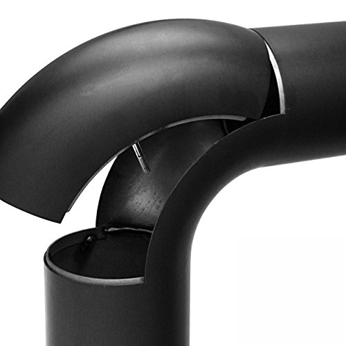 raik SH054-150-sw Rauchrohr / Ofenrohr 150mm – Rauchrohrset Rund schwarz - 2