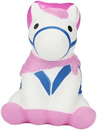 Toamen Newest Super Slow Rising Squishies Toy, Lovely 13cm Jumbo Kawaii Galaxy Strawberry Scented Squishy Charm Slow Rising Stress Reliever Toy Exquisite Kid Soft Toy Key Cell Phone Pendant Strap Gift Home Décor (Cowboy Horse)