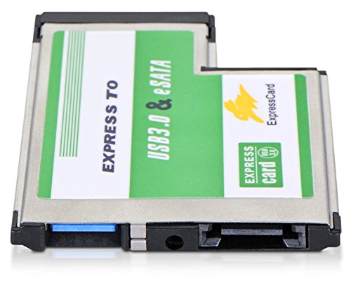 DONZO LT236 Express Card zu 1 Port USB 3.0 & ESATA 54 mm Adapter mit ASM1042+1153E Chipsatz - 8