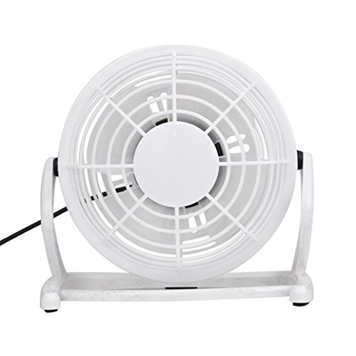 Ularma MIni Fan USB Ventilator Schreibtisch Kühler Super Silent Diameter 96mm (Weiß) - 2