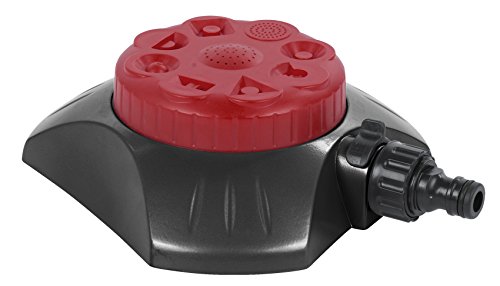 KREATOR KRTGR6541 Aluminium / ABS Sprinkler Wassersprinkler Rasensprenger Bewässerungssystem 8 Sprühfunktionen