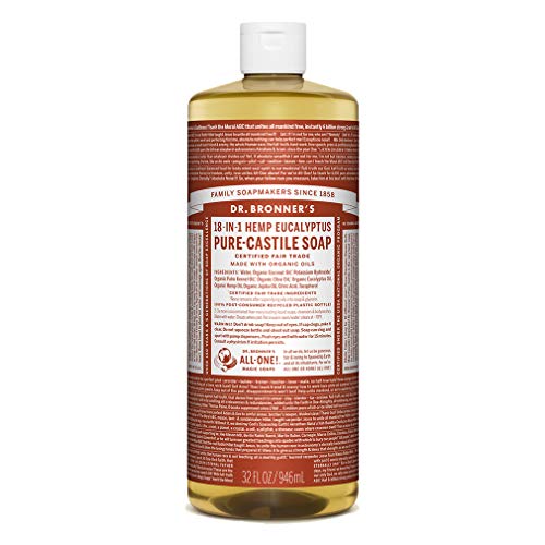 Magia Jabones del Dr. Bronner Pure-jabón de castilla, 18-in-1 del cáñamo de eucalipto, de 32 onzas