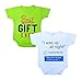 Little Stars Unisex Rompers - Pack of 2 (PO21UBS_02_S, Multi-Coloured, 3-6 Months) RS.399.00