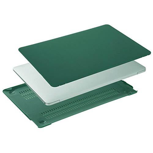MOSISO Ultra Slim Plastik Hartschale Schutzhülle Hülle Snap Case für Neu MacBook Pro 12 Zoll mit Retina Display A1534, Pfau Grün - 5