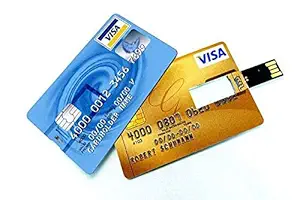 ACG Customized Drive USB 2.0 Interface Plug and Play Credit Card Shaped Pen Drive (8 GB) & Free Mobile Holder