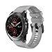Produktbild Saingace(TM) Kompatibel Garmin Fenix 5X Plus Armband, 26mm Silikon Ersatzarmband Fitness Uhrenarmband Sportarmband Sport Ersatz Strap Silikonarmband Sport Band für Garmin Fenix 5X Plus (Grau)