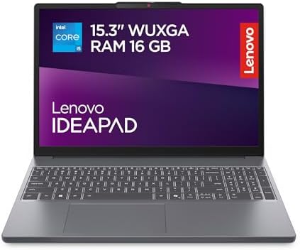 Lenovo IdeaPad Slim 3 Notebook 15" IPS (1920x1200) Intel Core i5-13420H, 16GB RAM DDR5, 512GB SSD, WiFi 6, Windows 11 Home, Laptop Sottile per Lavoro, Studio e Multitasking