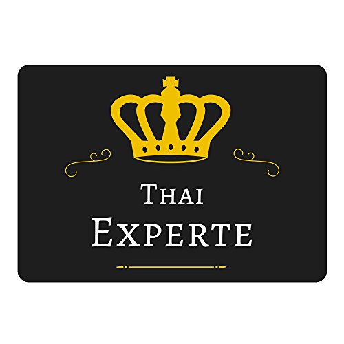 Preisvergleich Produktbild Mousepad Thai Experte schwarz
