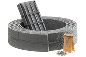 ECO-OH! ASSCA Pack Bordure de Jardin enroulée ECOLAT 12 m + 10 ECOPIC