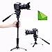 Price comparison product image EACHSHOT VCT-288 Photography Tripod and Monopod with Fluid Head and Unipod Holder for Canon and Nikon DSLR (Digital Single-Lens Reflex) Cameras