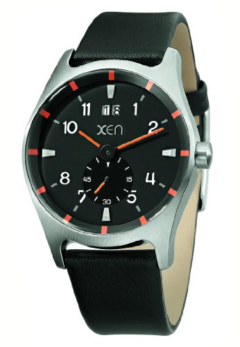 Xen Herren-Armbanduhr XL Analog Quarz Leder XQ0215 Xen Herren-Armbanduhr XL Analog Quarz Leder XQ0215