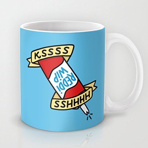 DKINU Reddi Wip Mug Hot Coffee Cup 11 Oz. Geramic Funny Mug Personalized Mug