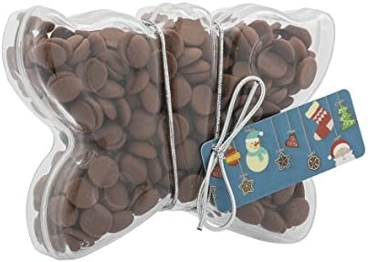 ButtonChocs Christmas Butterfly. Belgian Milk Chocolate Gift.