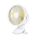 Produktbild xMxDESiZ Batteriebetriebener USB-Mini-Clip auf Lüfter drehbarer Kinderwagen-Auto-Büro-Kühler Weiß